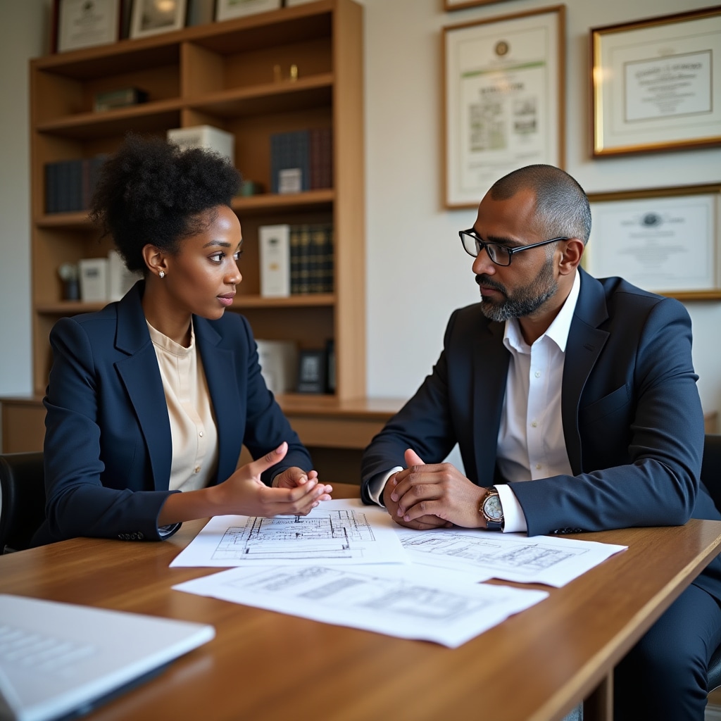 Umhlangano wochwepheshe wezakhiwo nemibhalo namaphulani zokwakha etafuleni